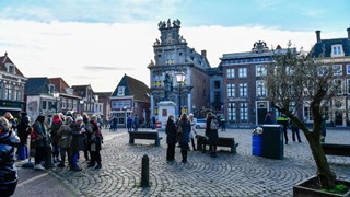 Koffie drinken op de Roode Steen