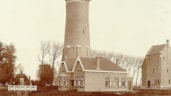 Watertoren Hoorn met twee woningen (rond 1920)