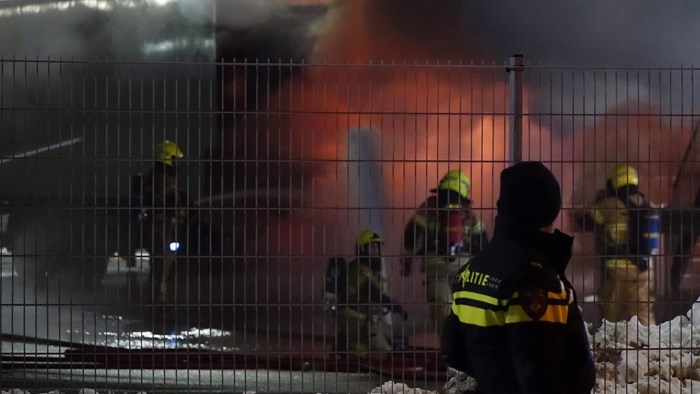 Brand in distributiecentrum van Lidl Marowijne Zwaag1