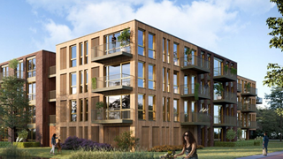 Houten woongebouw MDAM