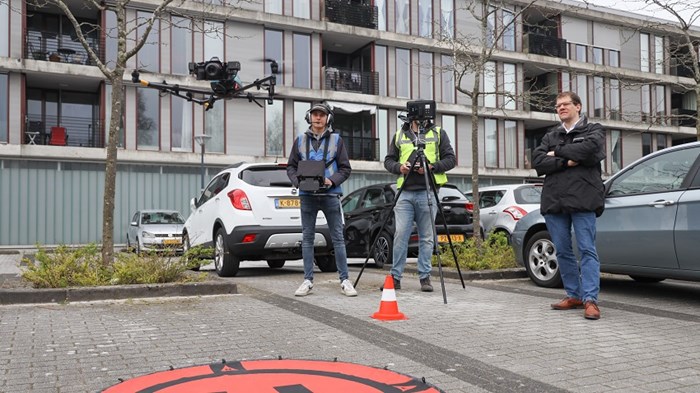 Drone - Jules Morssink, Bas Remijn van Aeroscan en Peter de Vries van Intermaris. Foto Marcel Rob