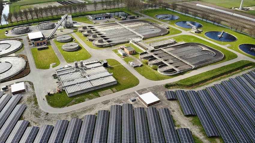 Zonnepark rioolwaterzuivering Wervershoof opgeleverd