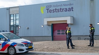 Vernieling aan corona teststraat Bovenkarspel