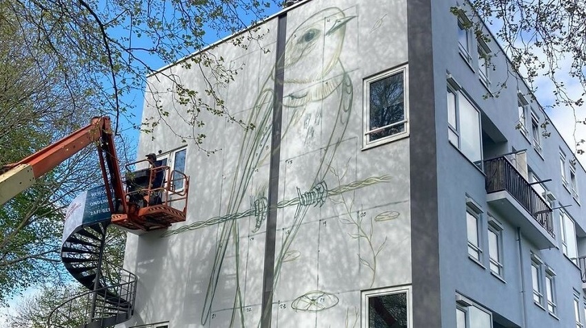 Kunstwerk internationaal artiest siert Westfriese Hof