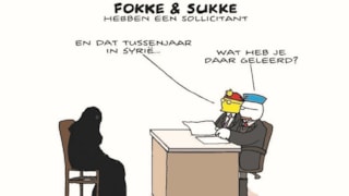 Een van de Runners-up - Fokke & Sukke