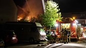 Brand aan Hoefblad in Zwaag