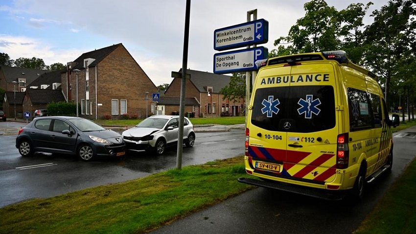 Ongeval op Wogmergouw in Zwaag