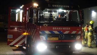 Brand bij slagerij in Enkhuizen