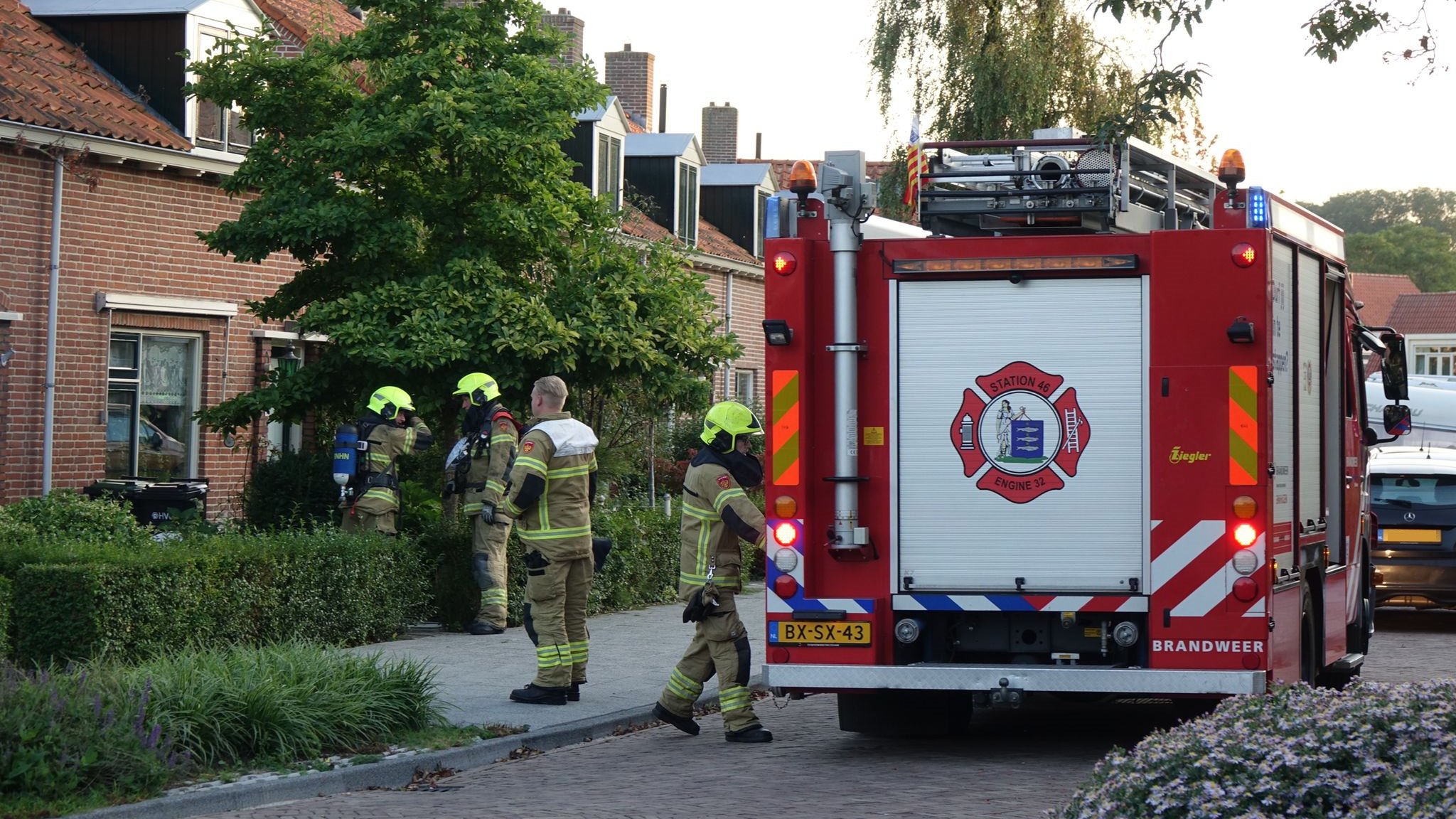 Woningbrand in Nanne Grootstraat Enkhuizen