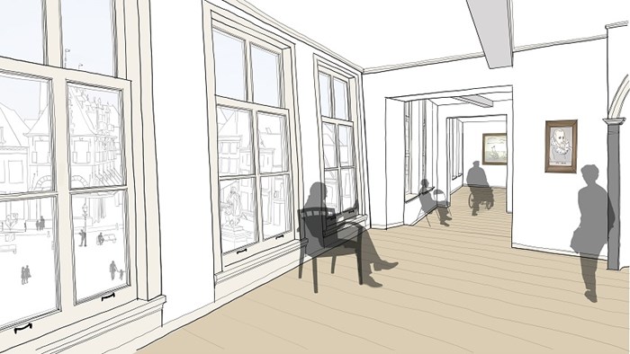 Westfries Museum - Artist impression nieuwe corridor