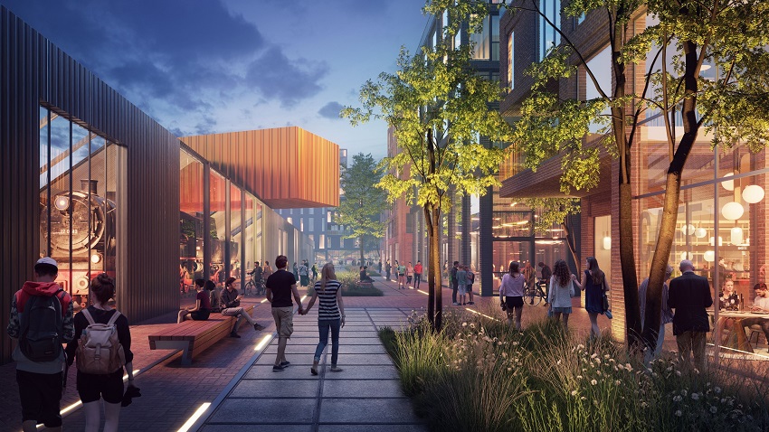 Museumstoomtram in etalage in de Poort van Hoorn