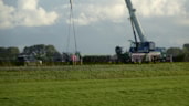 Dode bij omvallen hijskraan in Opmeer