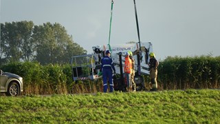 Dode bij omvallen hijskraan in Opmeer1