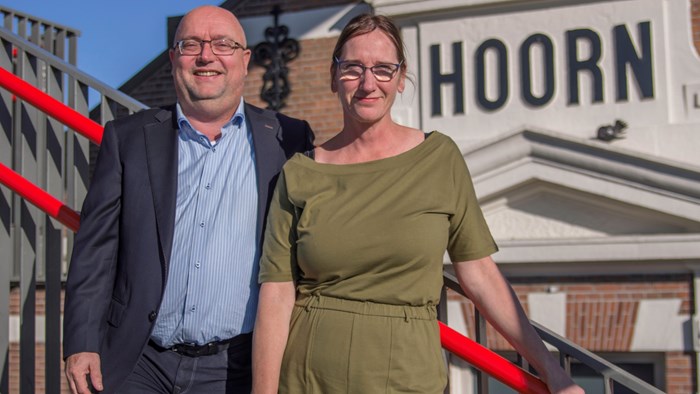 Karin Hakhoff en Guido Breuker, nummer 1 en 2 van fusiepartij &#201;&#233;nHoorn