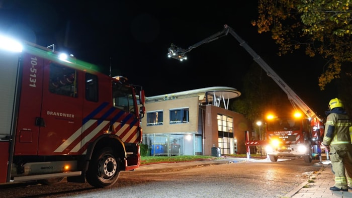 Brand in de Perelaar in Zwaag