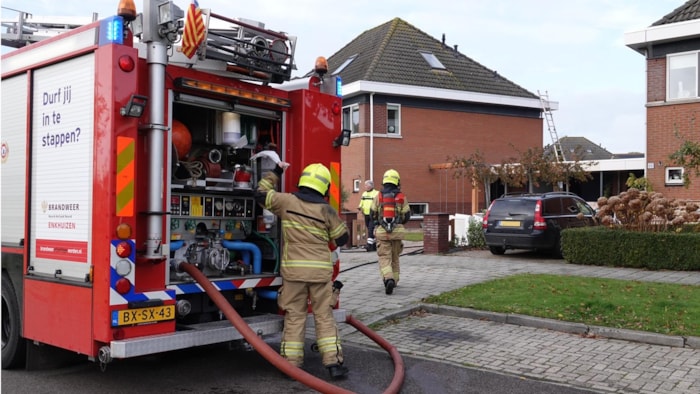 Woningbrand in Enkhuizen