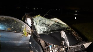 Auto gecrashtt op A7 bijj Berkhout3