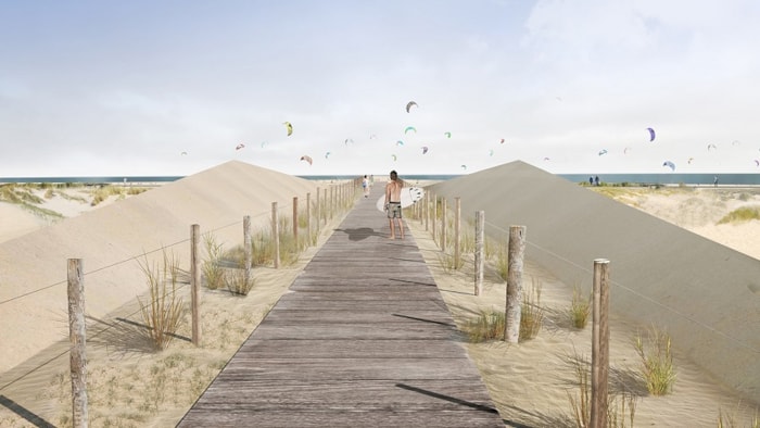 Wandelbrug stadsstrand