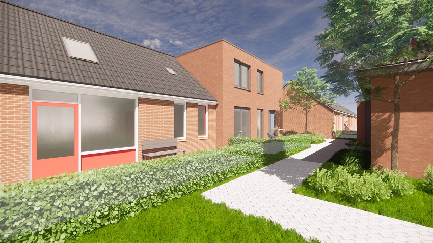 Wooncompagnie bouwt appartementen voor cliënten Leekerweide in voormalig wijksteunpunt Nibbixwoud