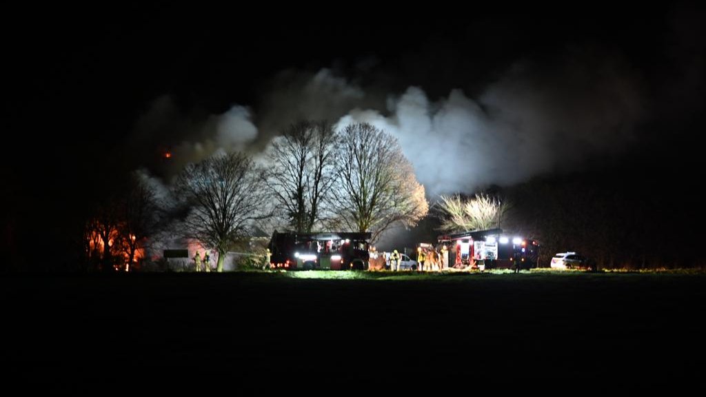 Boerderijbrand in Wijdenes
