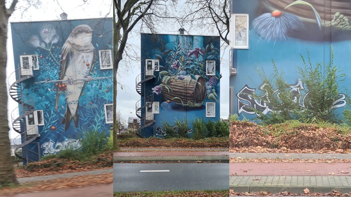 Bekladding van kunstwerken aan het Westfriese Hof Foto&#39;s Rene Assendelft