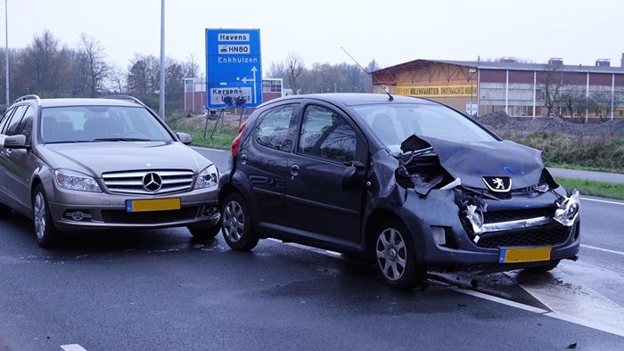 Frontale botsing op Provinciale weg