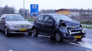 Frontale botsing op Provinciale weg