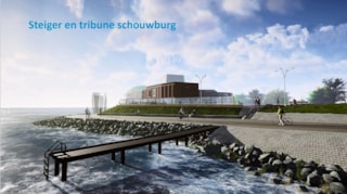 Westerdijk nieuwe situatie 5 steiger en trappen bij schouwburg