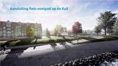 Westerdijk nieuwe situatie 7 aansluiting fiets- voetpad op de Kuil