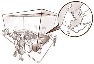 Ontwerp maquette Synergique met plattegrond