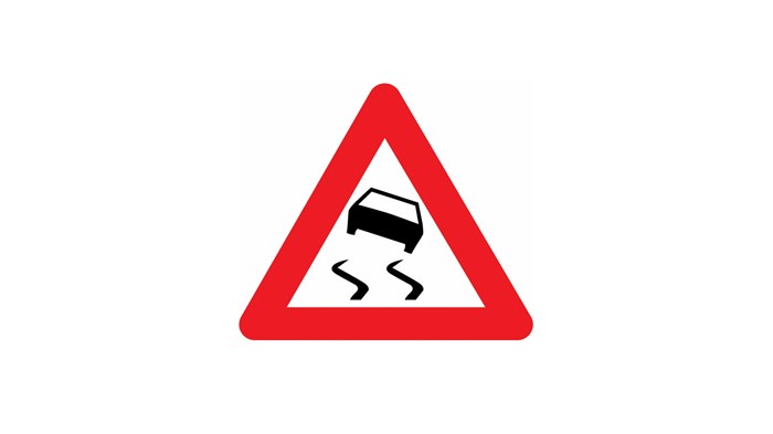 Verkeersbord slipgevaar