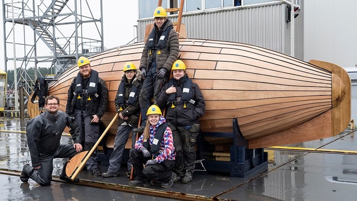 Duikboot Drebbel groepsfoto met Diederik