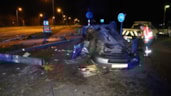 Automobilist crasht op Provinciale weg in Hoorn