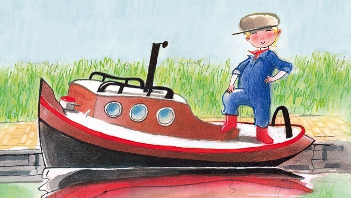 Themabeeld jubileumtentoonstelling Boer Boris is jarig! - tekening Philip Hopman