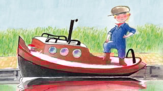 Themabeeld jubileumtentoonstelling Boer Boris is jarig! - tekening Philip Hopman