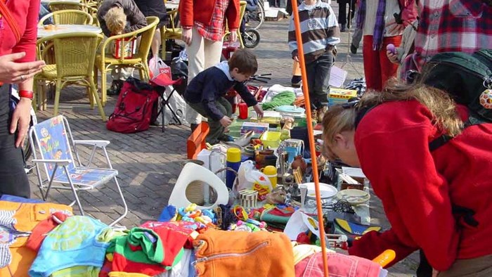 Vrijmarkt op Koningsdag