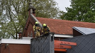 Brand bij pand Showband Hoorn