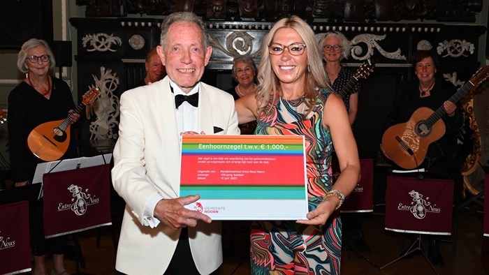 Eenhoornzegel voor Mandolineorkest Entre Nous