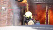 Brand in garage woning Enkhuizen