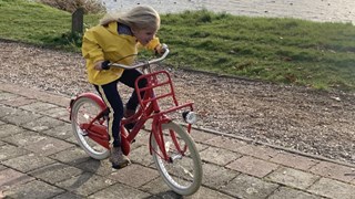 Marie fiets wind 