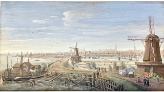 Caspar van Wittel (1653-1736), Gezicht op Hoorn, 1712