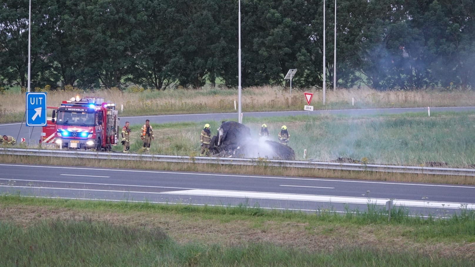 A7 tussen Medemblik en Den Oever weer open in beide richtingen
