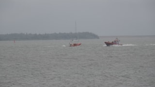 Reddingsactie na omgeslagen kano