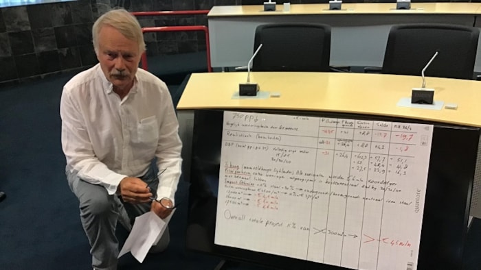 Fred Veerman in de raadszaal 5 september 2022