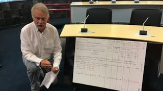 Fred Veerman in de raadszaal 5 september 2022