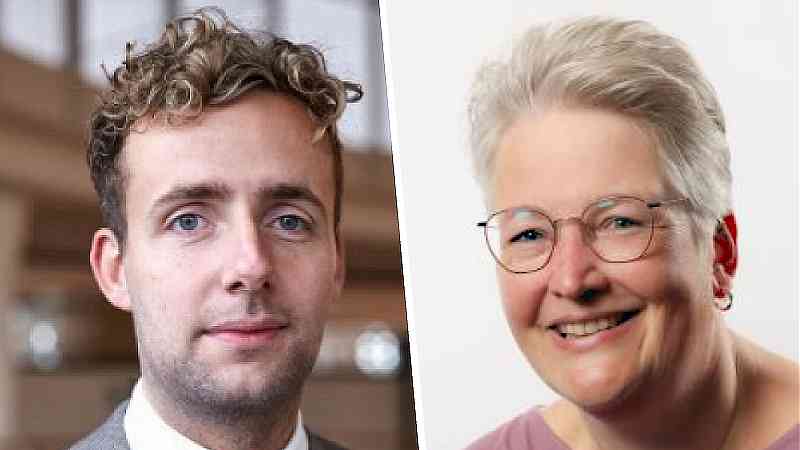 Gasten bij Radio Actueel: Axel Boomgaars (wethouder) en Ellen van der Knaap (raadslid Fractie Tonnaer)