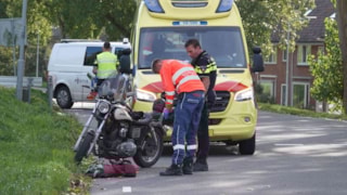Motorrijder ten val in Enkhuizen
