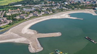 Stadsstrand Hoorn in aanleg november 2022