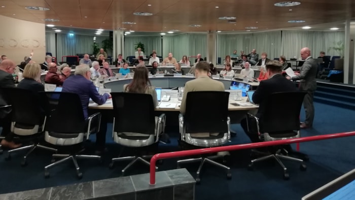 Burgemeester Nieuwenburg aan het woord