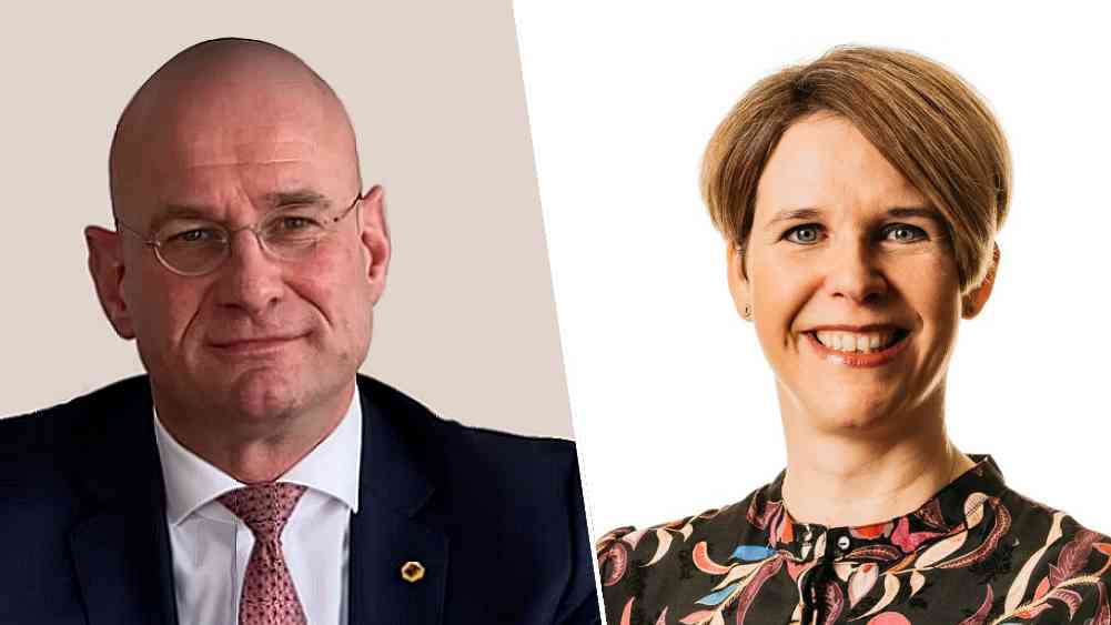 Gasten bij Radio Actueel: Jan Nieuwenburg (burgemeester van Hoorn) en Diana Dekker (raadslid CDA Hoorn)